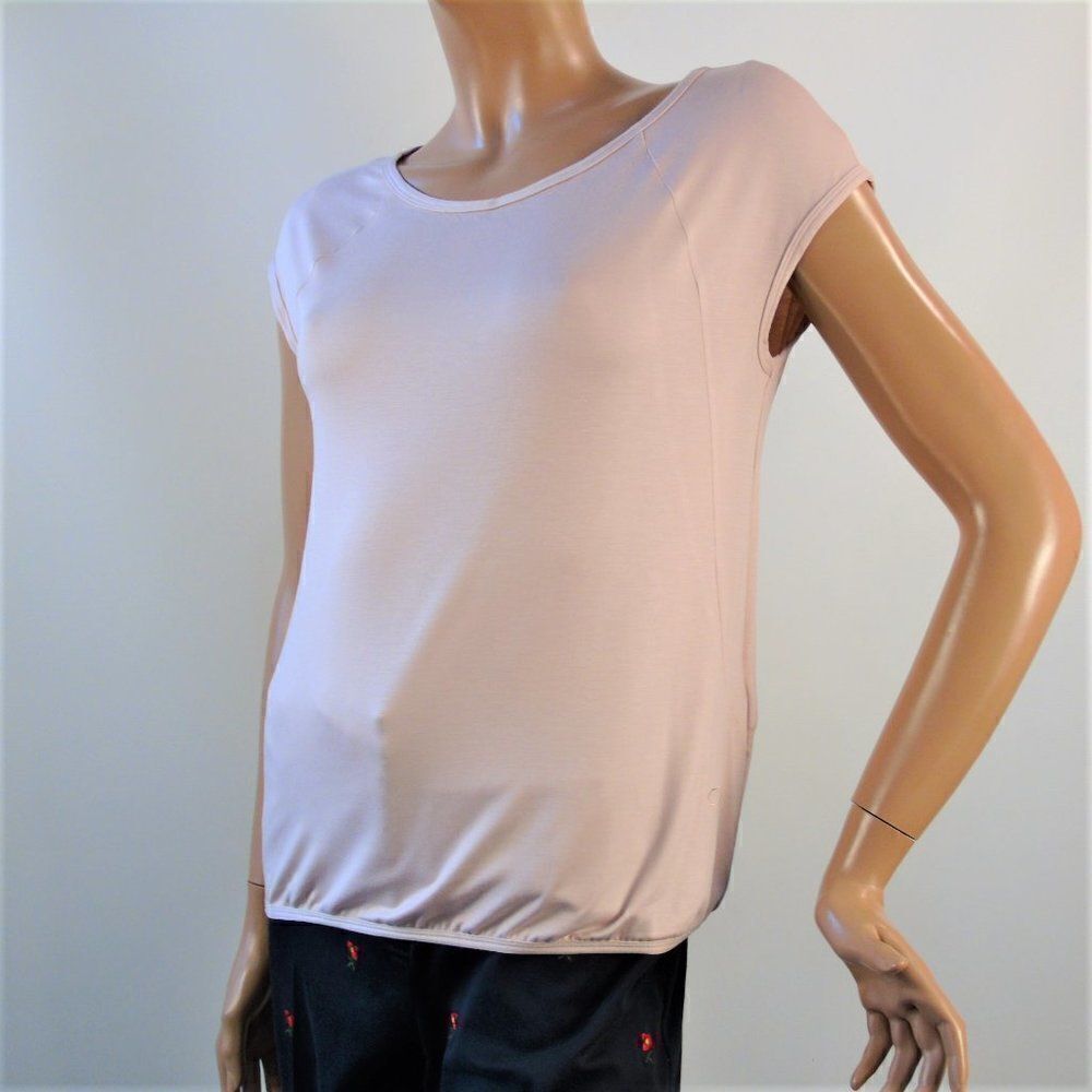 Beige Sleeveless Athletic Top